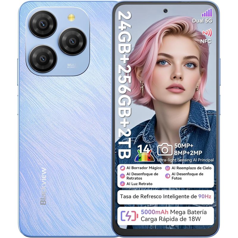 BLACKVIEW - Blackview SHARK9 5G Celular 24GB+256GB Android14 NFC