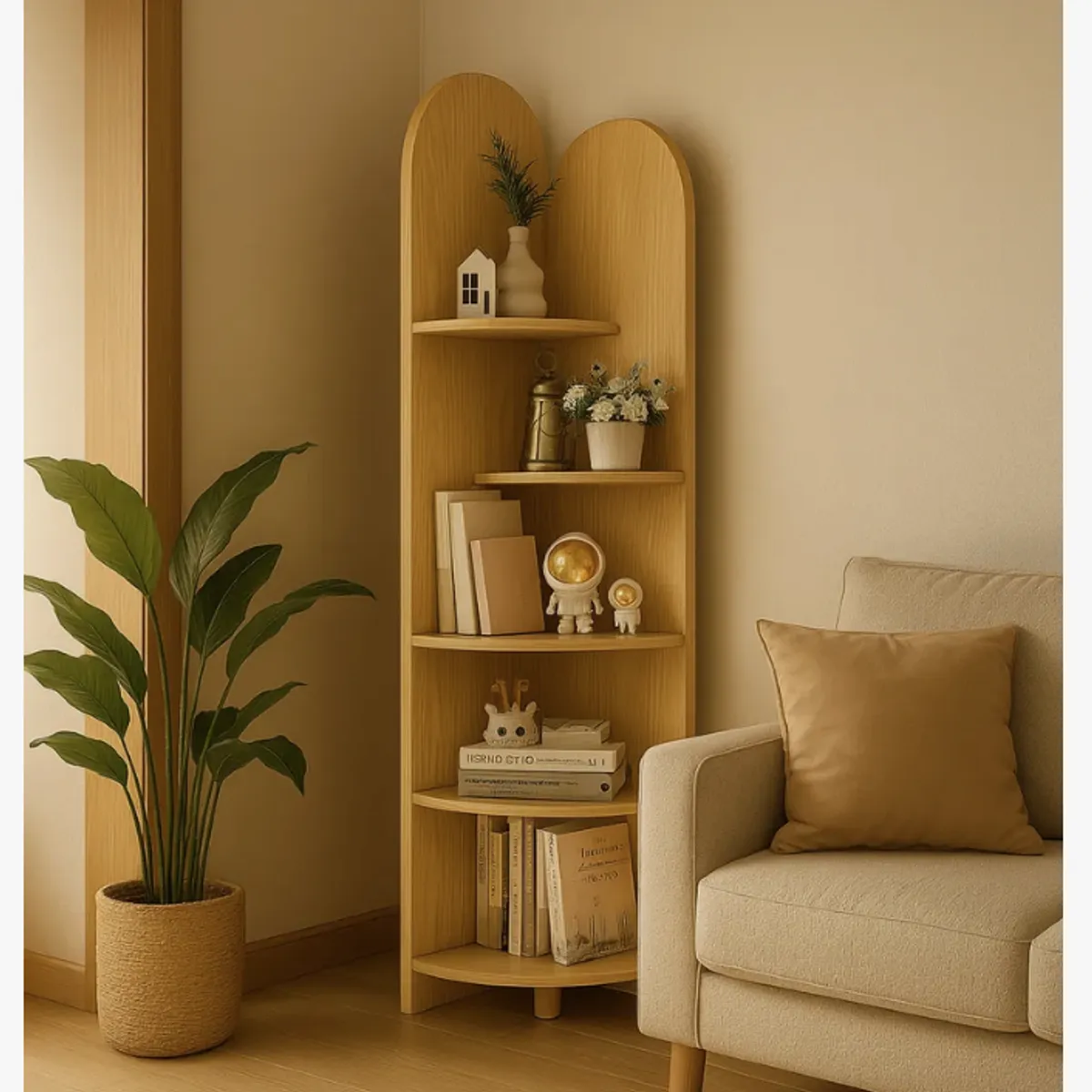 HOMER DESIGN - Organizador Repisa Estante Esquinero Librero Decoraciones