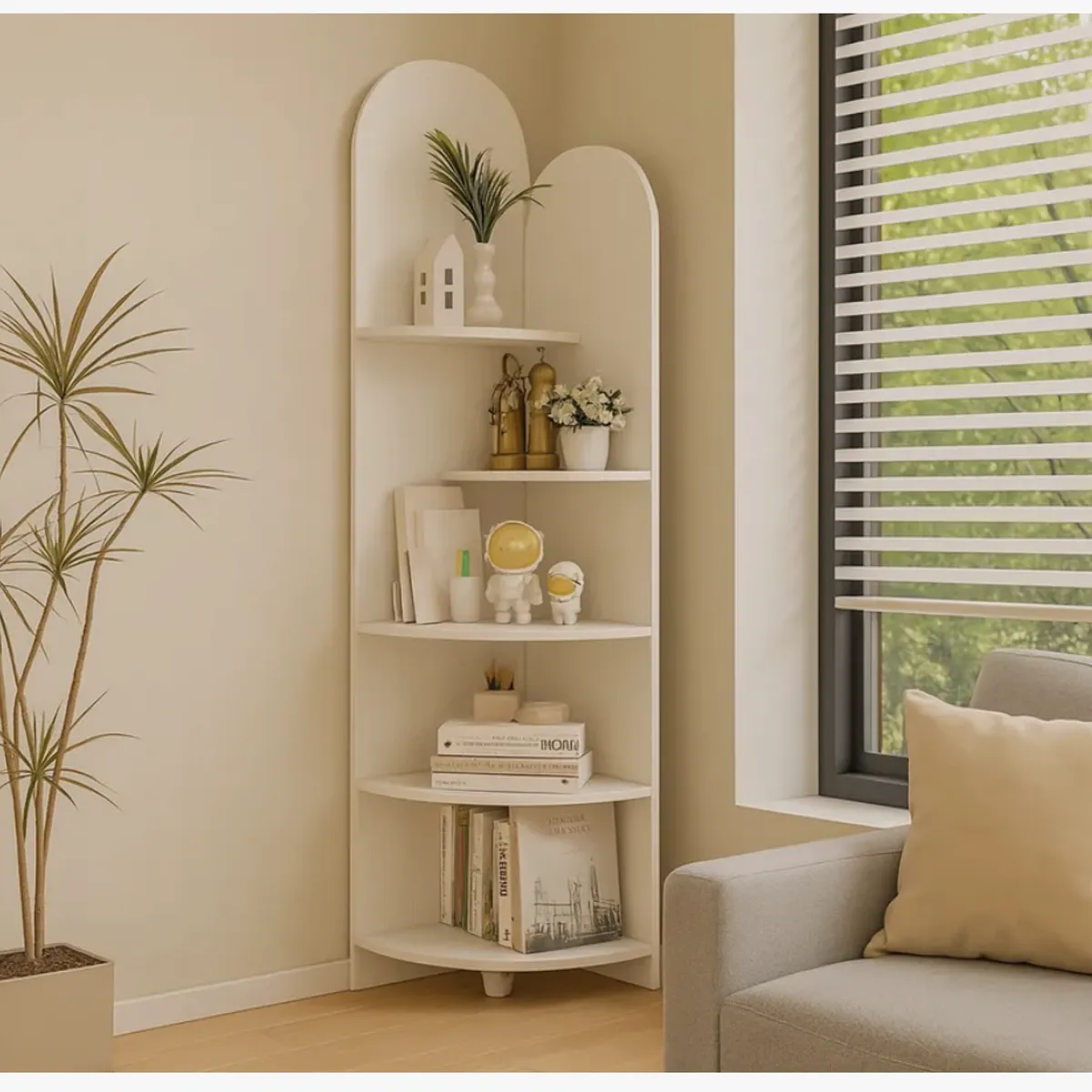 HOMER DESIGN - Organizador Repisa Estante Esquinero Librero Decoraciones