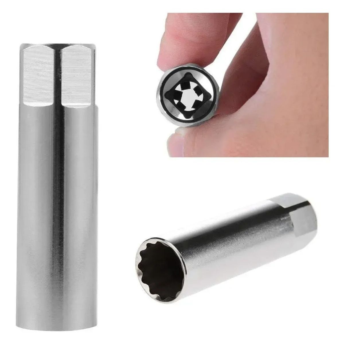 Dado Para Bujía 16 Mm Poligonal 3/8 Crv Profesional, marca KUANGYE - Foto 2