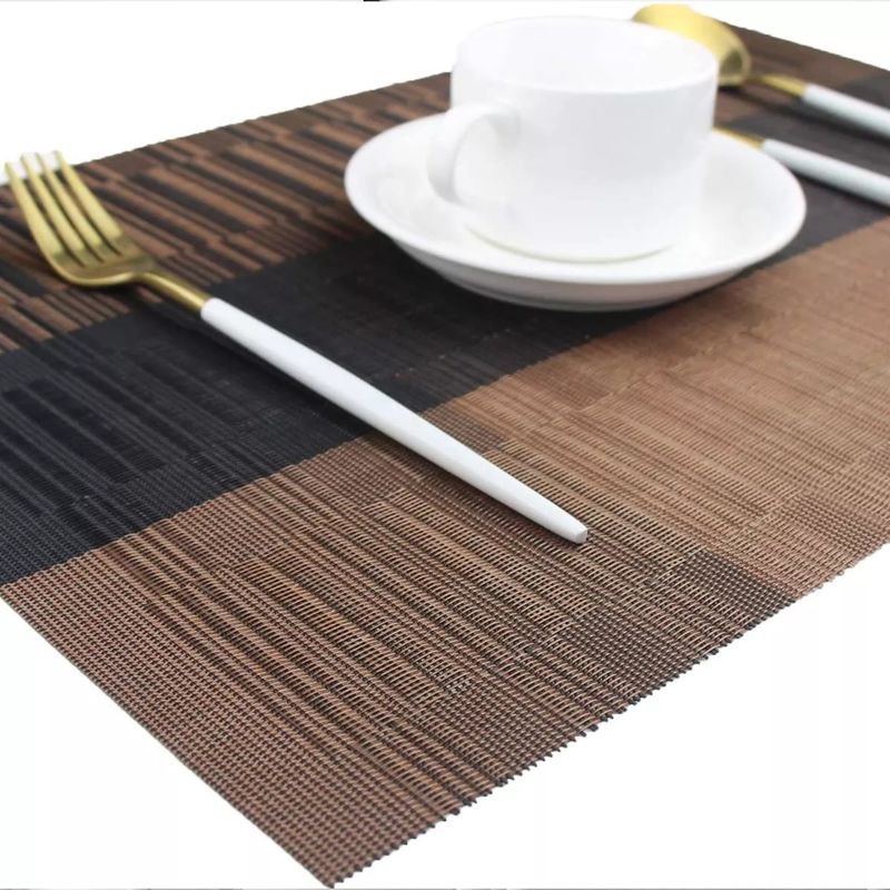 EDWINAYY - Set 6 Individuales De Mesa Fácil Limpieza Warrior Café