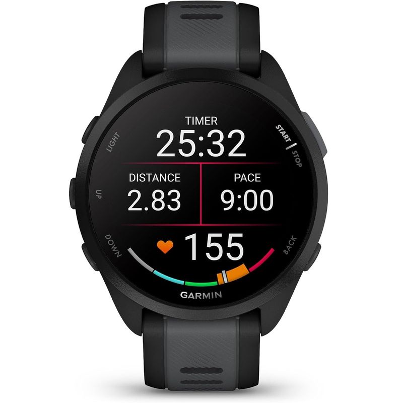 GARMIN - Garmin Forerunner 165 GPS Smartwatch - Black