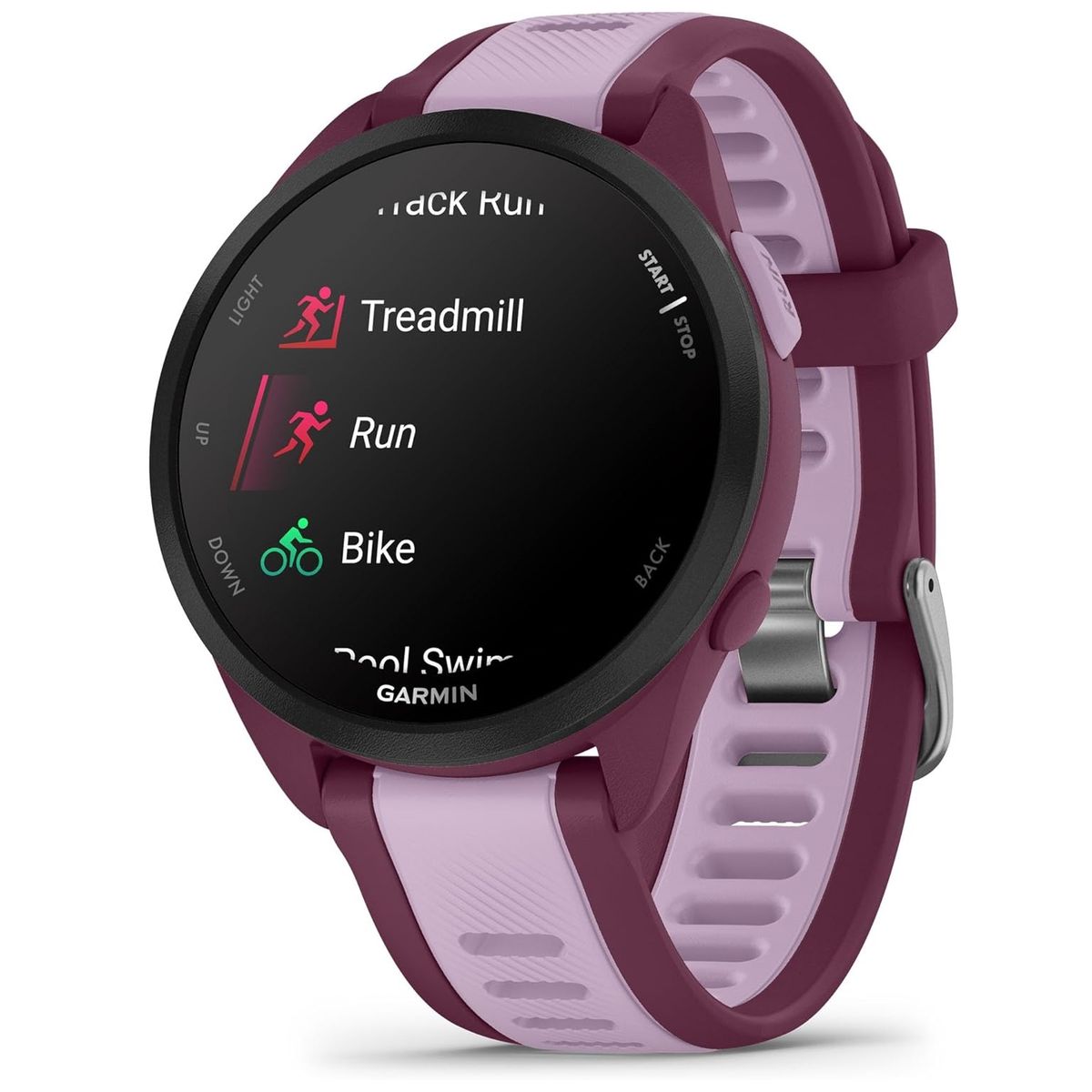 GARMIN - Garmin Forerunner 165 (Music Edition) GPS Smartwatch - Berry