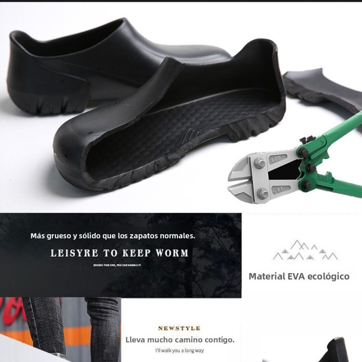 TIOZONEY - Zapatos unisex impermeable y antideslizante