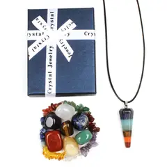 EDWINAYY - Set Rocas 7 Chakras Pulidas Naturales
