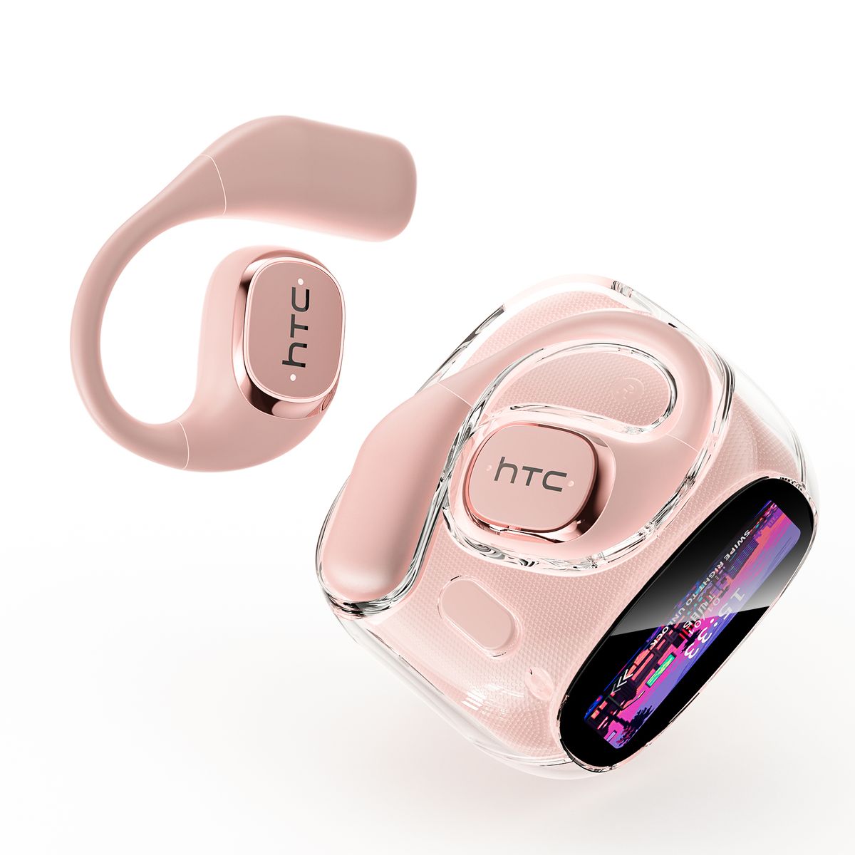 HTC - Audifonos Bluetooth 6.0 inalámbricos del traductor HTC ne11 ai Rosa