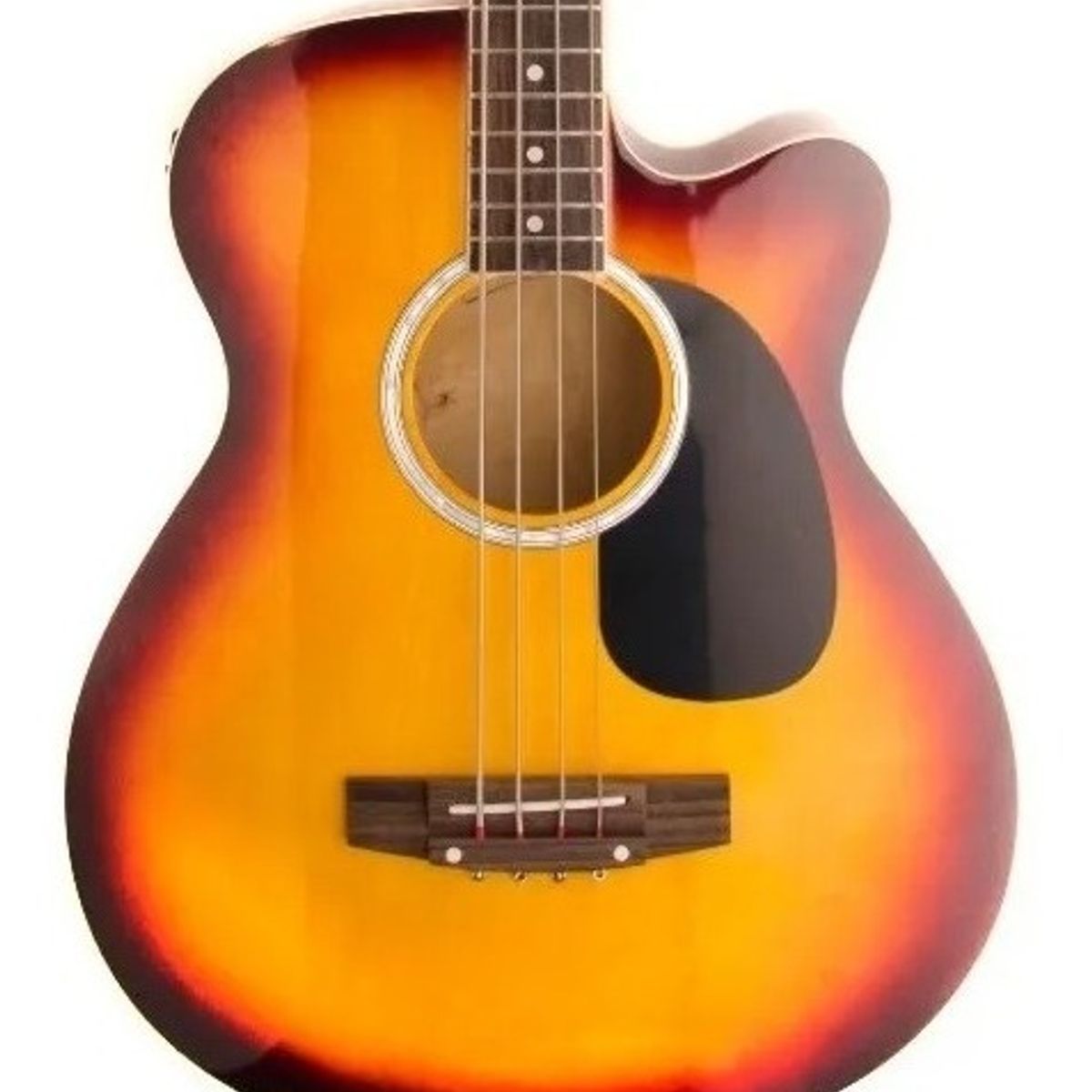 GENERICO - Bajo Electro Acústico Epic 43 Bea43 + Funda+ Uñetas+ Correa