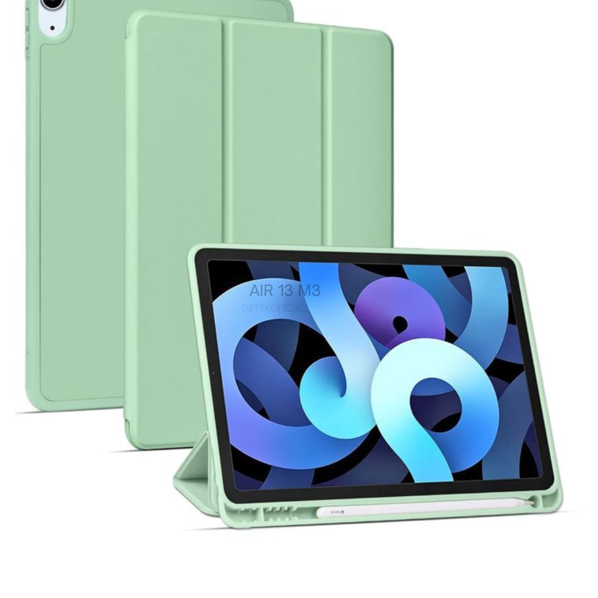 GENERICO - Funda Smart Cover Para iPad Air 13 M3 2025 - Verde Matcha
