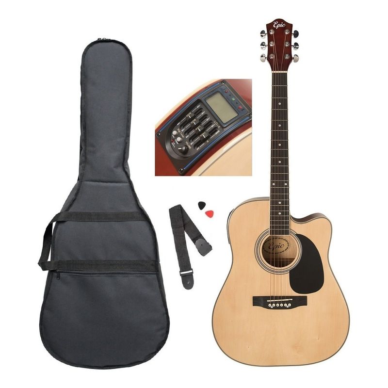 GENERICO - Guitarra Electroacustica Cutaway Epic Ea41 Abeto 21 Trastes