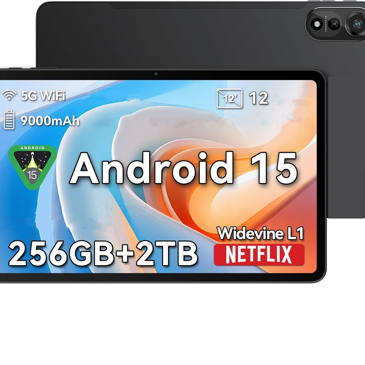 BLACKVIEW - Blackview Mega2 Tableta 2025 12GB+256GB 12 pulgadas Android15