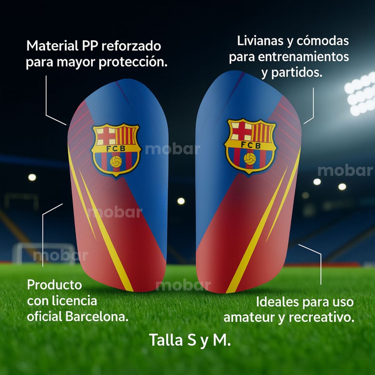 DRB - Canilleras Futbol Espinilleras Barcelona Licencia Oficial S