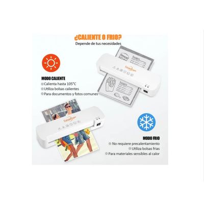 Imagen 2 del producto Termolaminadora Plastificadora A4 +cortador De Papel + Micas