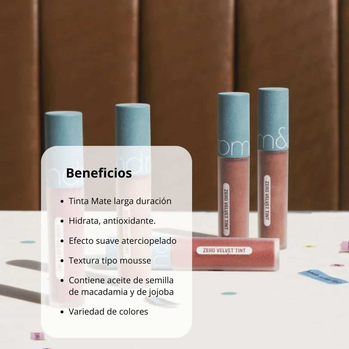 ROM&ND - Tinta Labial ZERO VELVET TINT - 14 PECAN TARTE