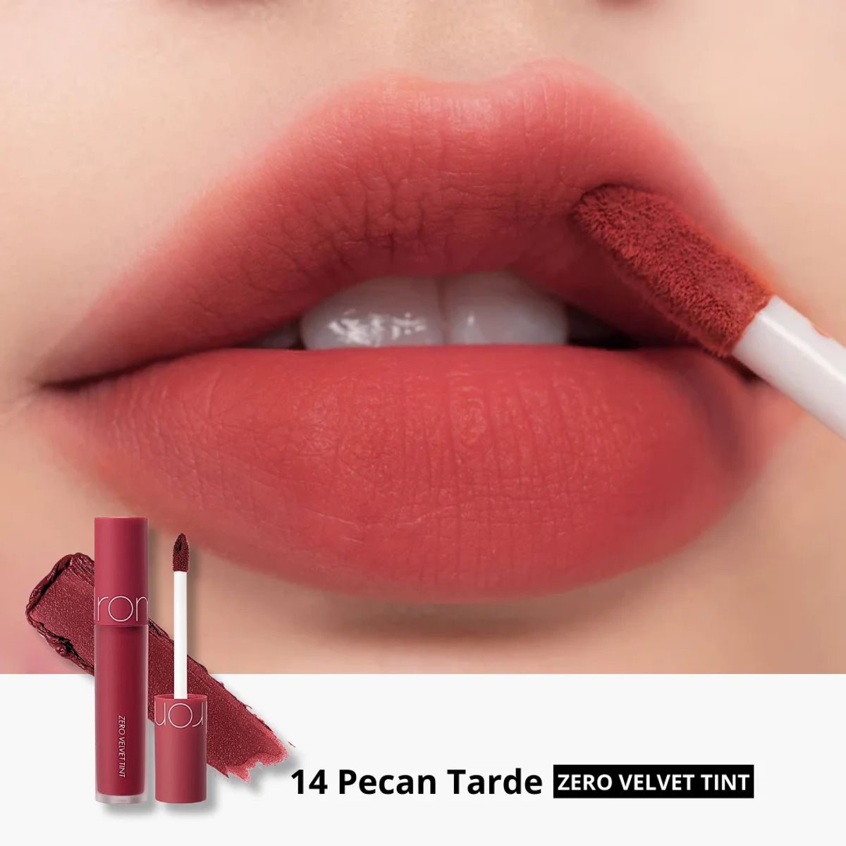 ROM&ND - Tinta Labial ZERO VELVET TINT - 14 PECAN TARTE