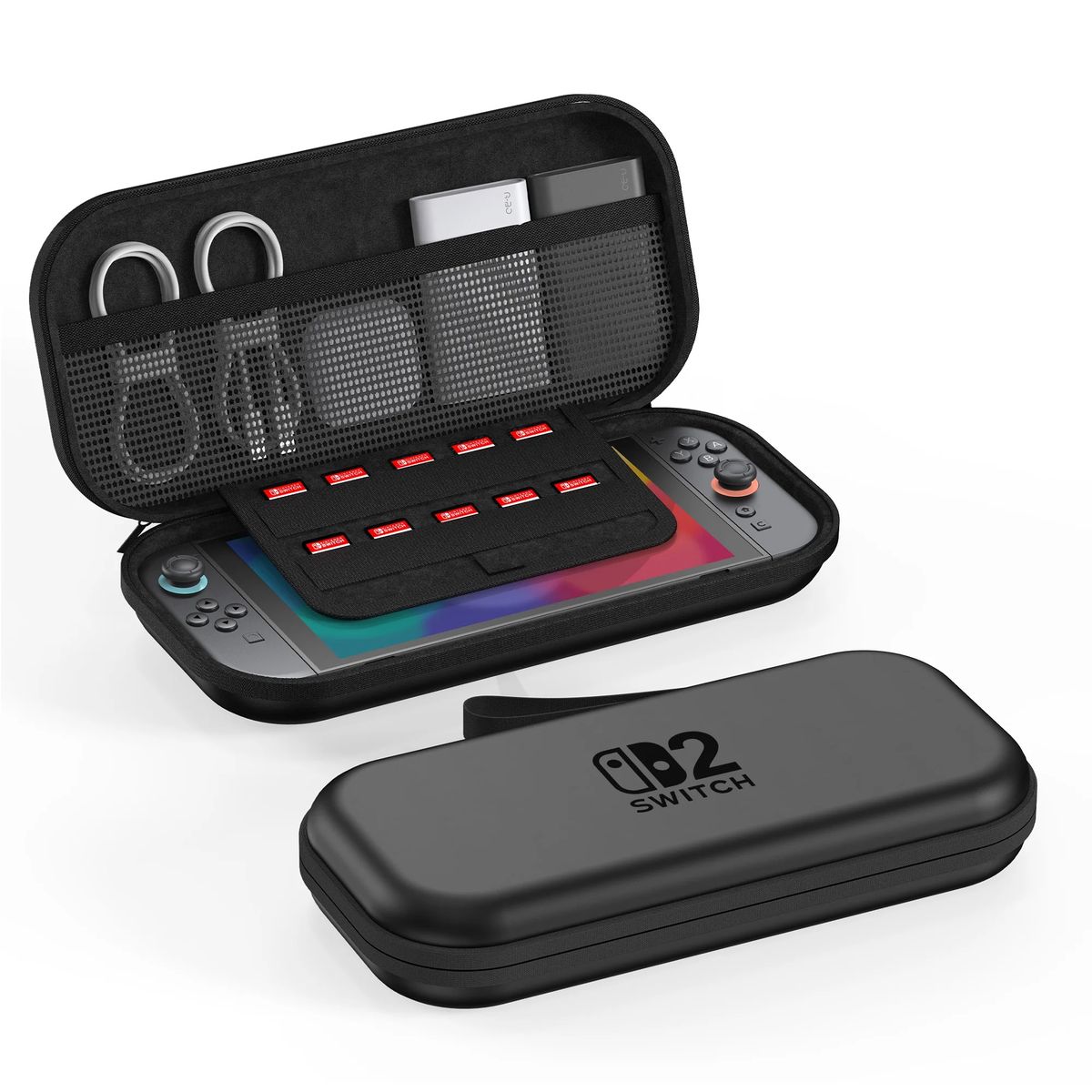 CORRERREY - Estuche Portátil Almacenamiento 10 Cartuchos Para Nintendo Switch 2