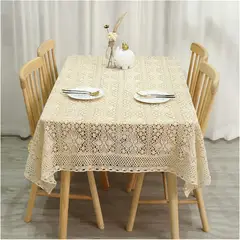 PUREPOWER - Mantel Encaje Algodón Rectangular 130x180cm