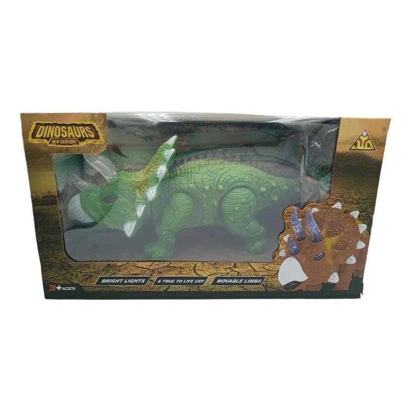 GENERICO - Juguete Dinosaurio Triceratops Con Sonido Luz Movimiento