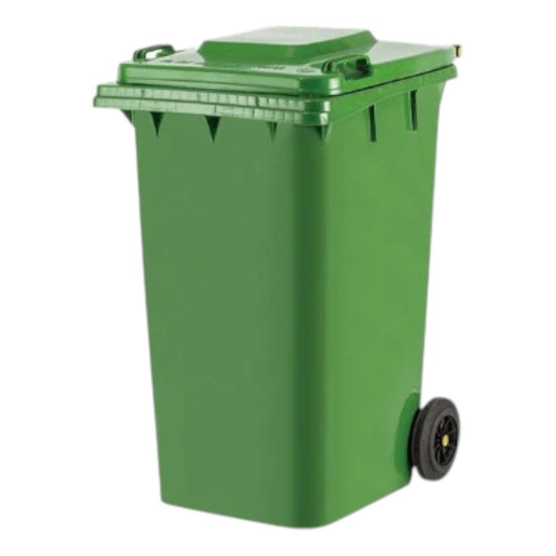 GENERICO - Basurero Contenedor Tacho 240 Lts Cruedas Certificado Verde