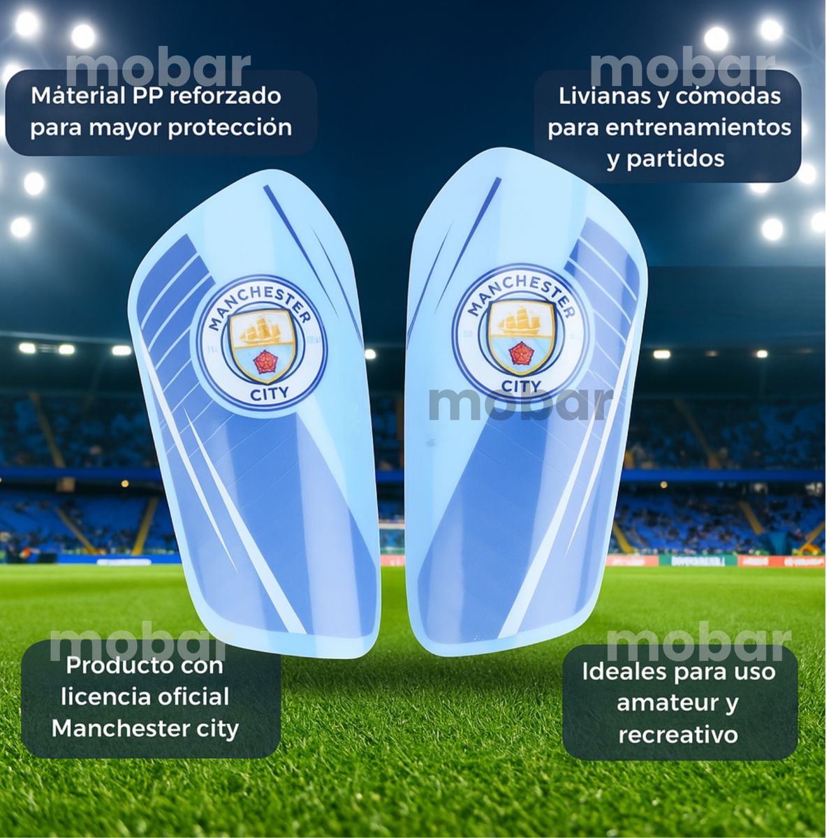 DRB - Canilleras Futbol Espinilleras manchester Licencia Oficial S