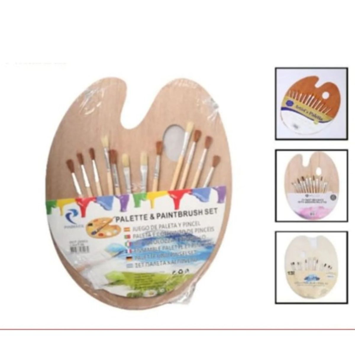 GENERICO - Tablero Para Pintura Con Pinceles