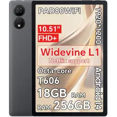 OSCAL - Pad80 WiFi 5G Tableta 18GB+256GB Android 14