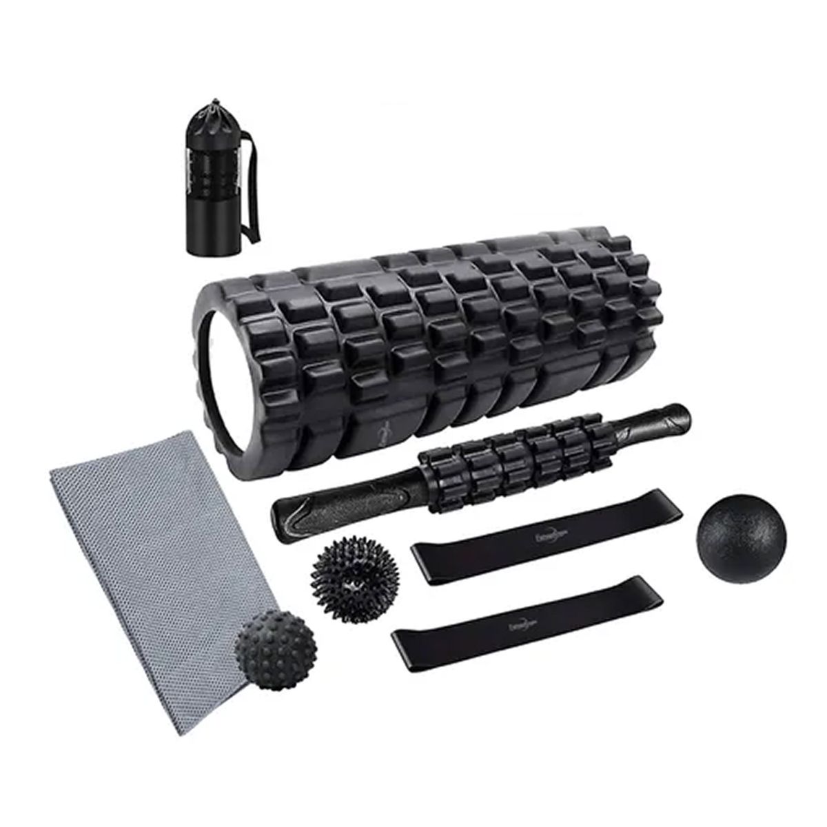 OFERTABKN - Set 9en1 Rodillo Completo Elongacion Masaje Roller Foam Yoga