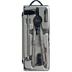 GENERICO - Compás De Precisión Metálico Con Adaptador Y Brazo Extensor