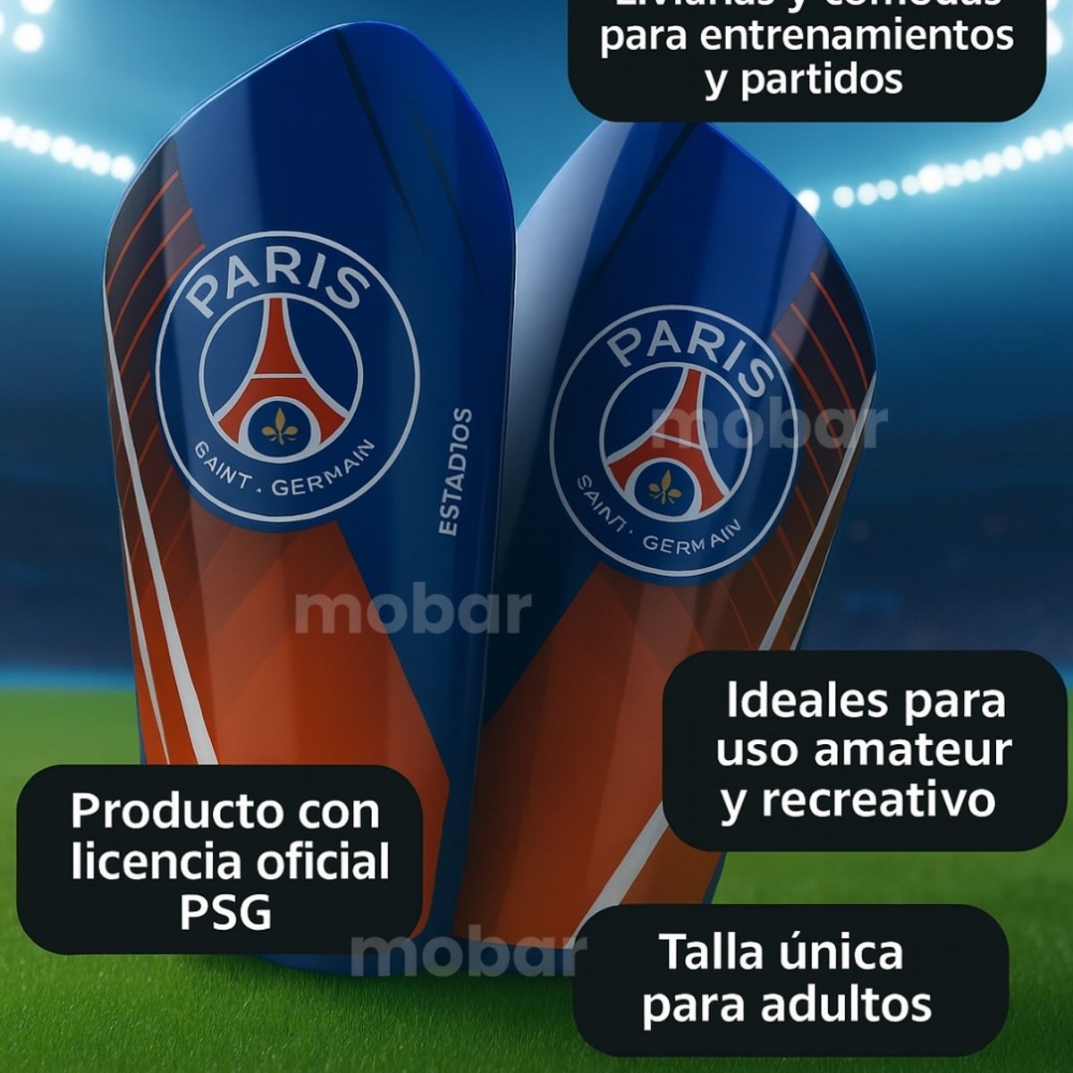DRB - Canilleras Futbol Espinilleras Drb Psg Licencia Oficial s
