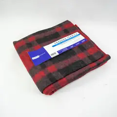 RANCO - Frazada Térmica Escocesa ROJA 1,5 plazas 450g/m2 - Textil