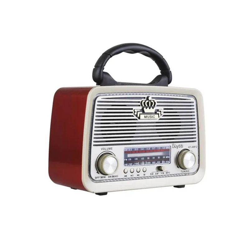 GENERICO - Radio Portátil Recargable Am Fm Sw Usb Tf Mp3 Irm-09027
