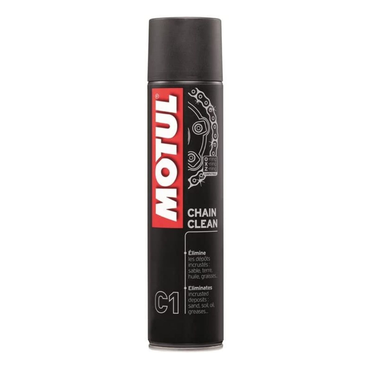 MOTUL - Kit de limpieza y lubricación Motul C1 + C2 + Cepillo