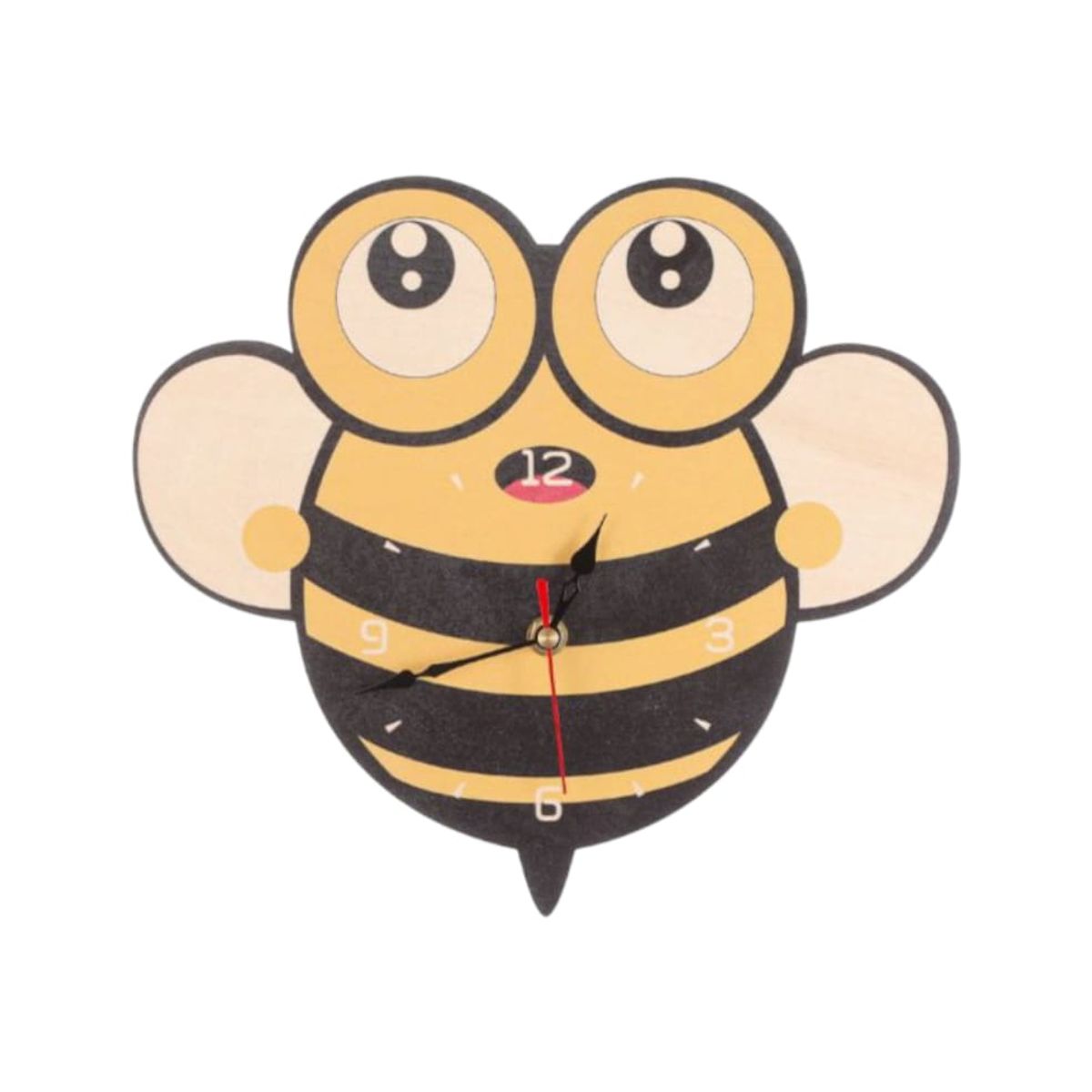 HOMEY - Reloj de pared infantil Modelo de Abeja Funcion a Pilas
