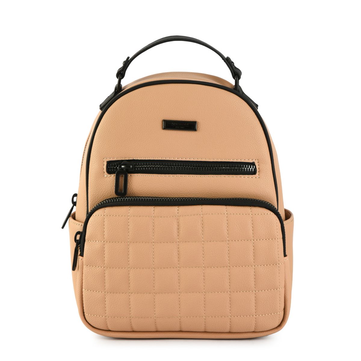 AMPHORA - Mochila lambert mediana beige