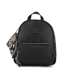 AMPHORA - Mochila Pequeña Exotic Negro