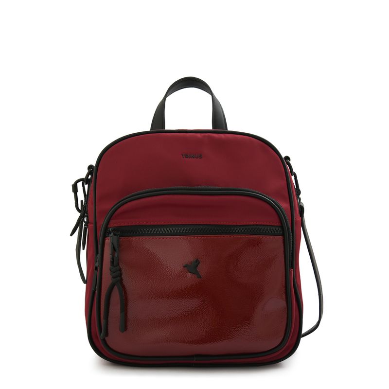 TRINUS - Mochila mediana carina burdeo