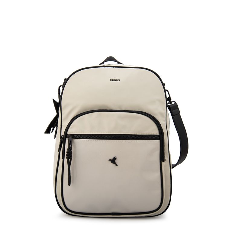 Mochila porta notebook carina grande gris claro Gris TALLA UNICA