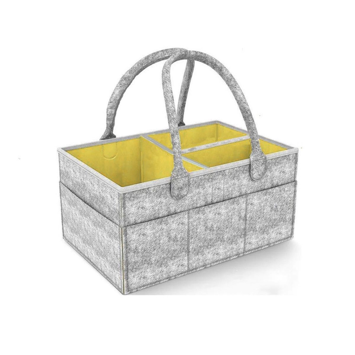 KIVARA - Organizador De Pañales Deluxe Para Mudador Amarillo