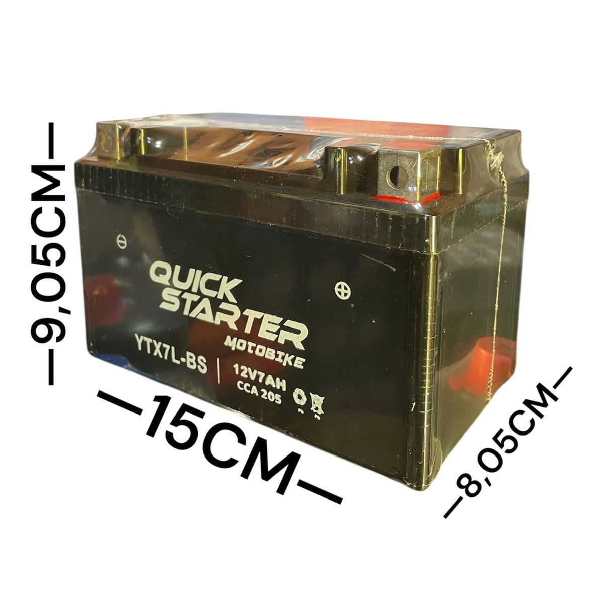 QUIMICA ALEMANA - Batería para moto YTX7L-BS 12V 7AH  Alemana