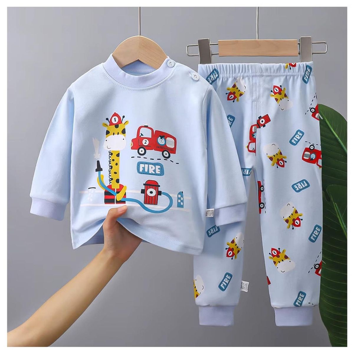 KIVARA - Pijama Niño Manga Larga Algodon Infantil