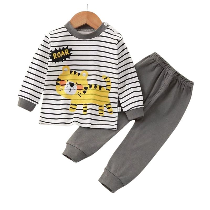 KIVARA - Pijama Niño Manga Larga Algodon Infantil