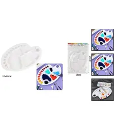 GENERICO - Bandeja De Plastico Para Pintura Con Pinceles 17X23