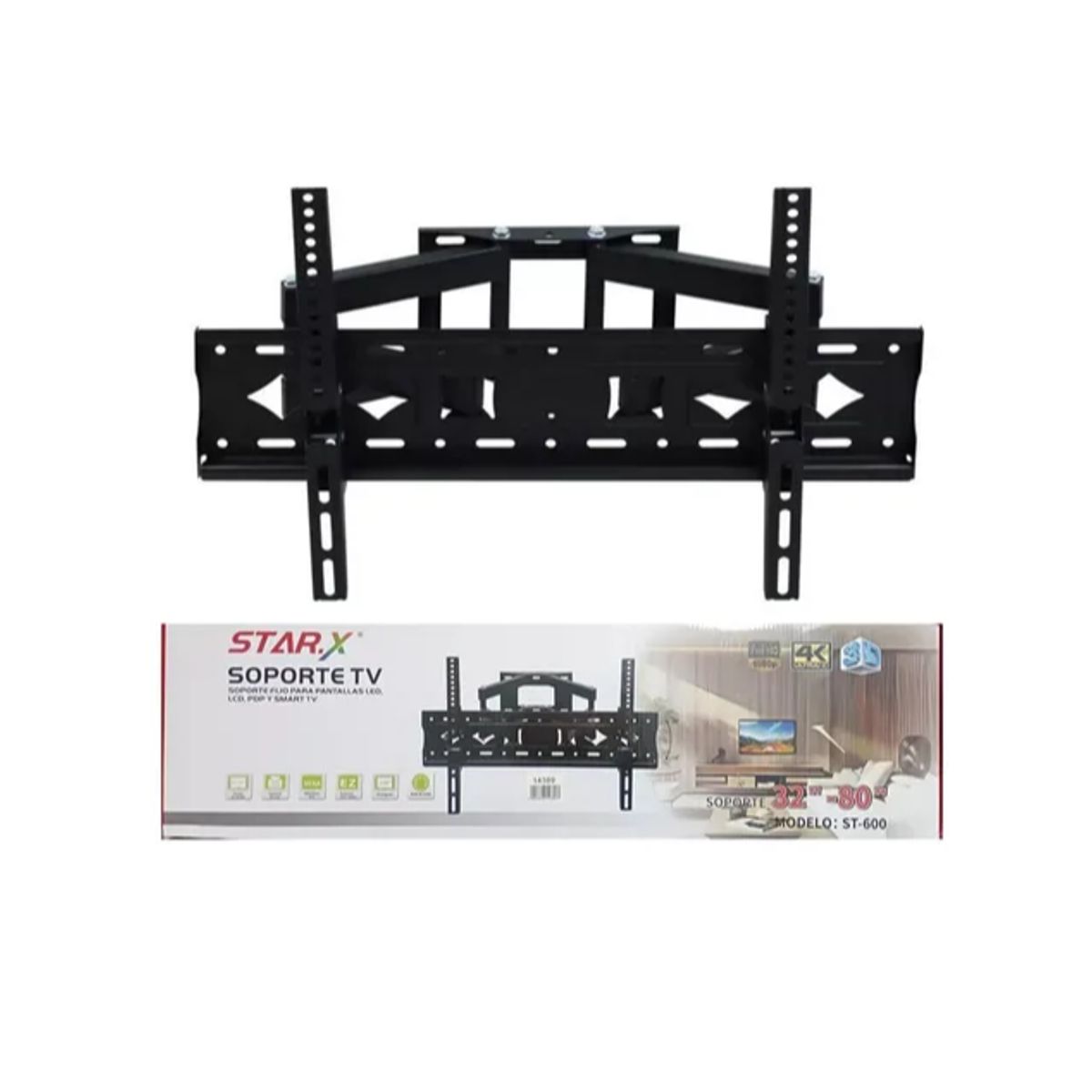 GENERICO - Soporte De Pared Para Tv Base Plegable Telescópico 32 A 80