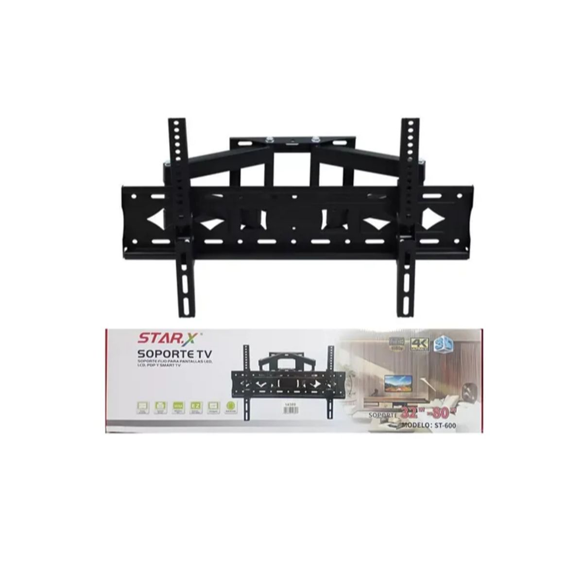 GENERICO - Soporte De Pared Para Tv Base Plegable Telescópico 32 A 80