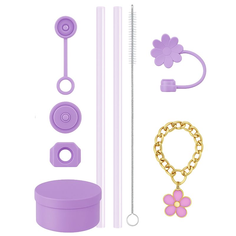 GENERICO - Accesorios Para Vaso Térmico Decoración Universal Bombilla 9 Accesorios