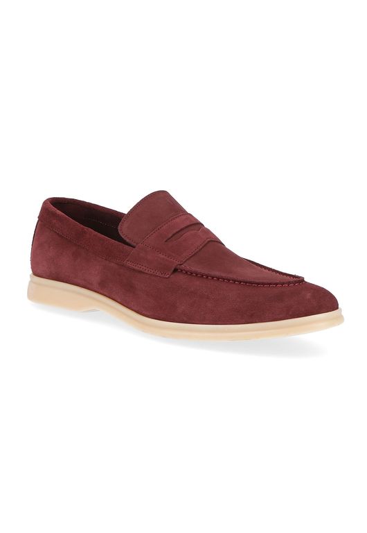 Mocasines Casual Italianos Salorno Moc Toe Burdeo