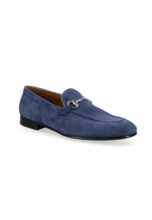 Mocasines Casual Italianos Proceno Moc Toe Bit Loafer Navy