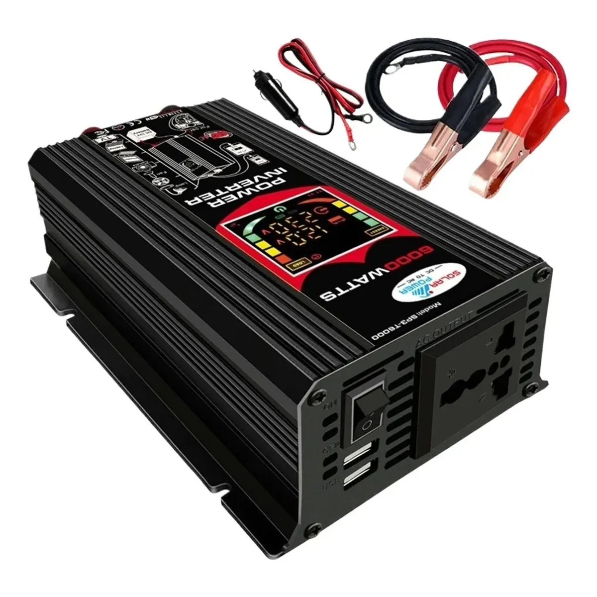 GENERICO - Inversor De Corriente Para Coche 6000w 12v A 220v