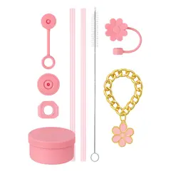 GENERICO - Accesorios Para Vaso Térmico Decoración Universal Bombilla 9 Accesorios