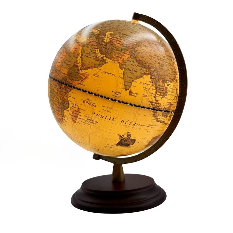 GENERICO - Globo Terráqueo Luminoso Vintage Envejecido