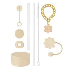 GENERICO - Accesorios Para Vaso Térmico Decoración Universal Bombilla 9 Accesorios